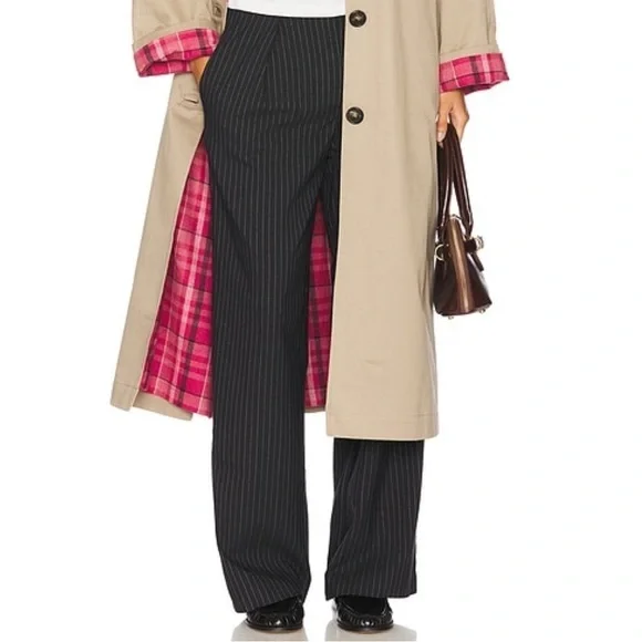 NWOT Free People Tyler Menswear Pinstripe Trouser Pants - Picture 3 of 15